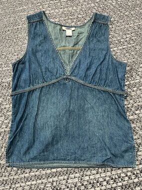 Old Navy | Y2K Style Jean Tank Top With Back Tie
